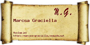 Marcsa Graciella névjegykártya